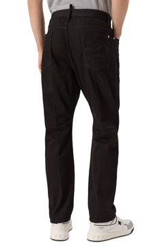 Мужские джинсы london bro DSQUARED2 черного цвета, арт. S79LA0088/S30564 | Фото 4 (Длина (брюки, джинсы): Стандартные; Материал внешний: Хлопок, Деним; Кросс-КТ: Деним; Стили: Гранж, Повседневный; Автоматизация ТО: Проставлено; Силуэт М (брюки): Широкие; Автоматизация состава: Проставлено)
