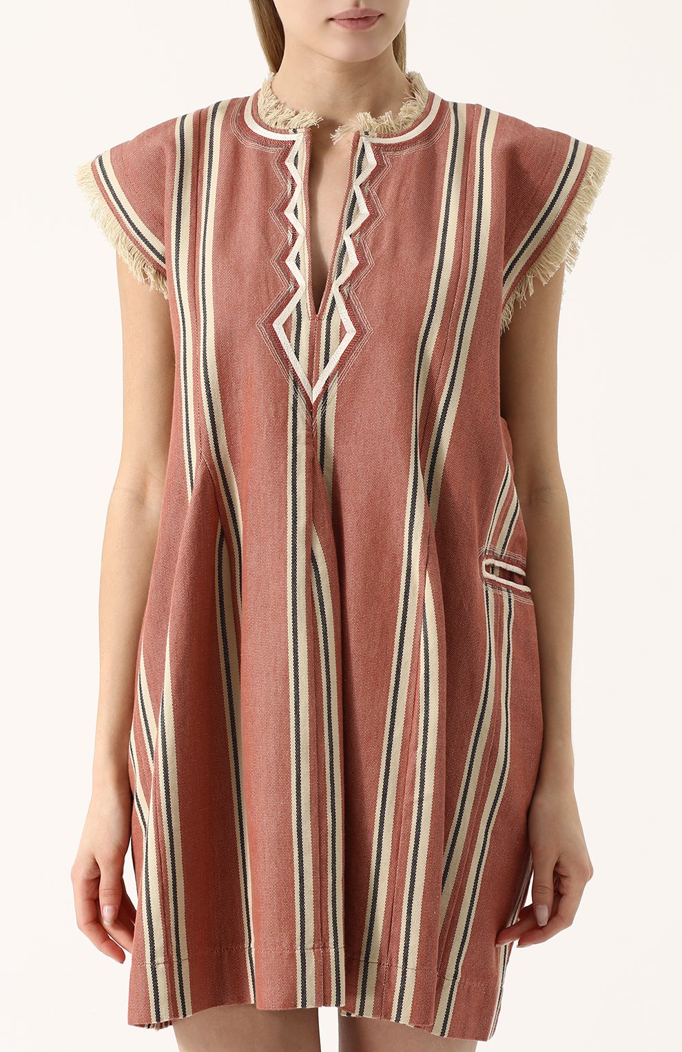 Хлопковое мини-платье свободного кро я ISABEL MARANT ETOILE, арт. R01075-18P033E/DENIZE, фото 3