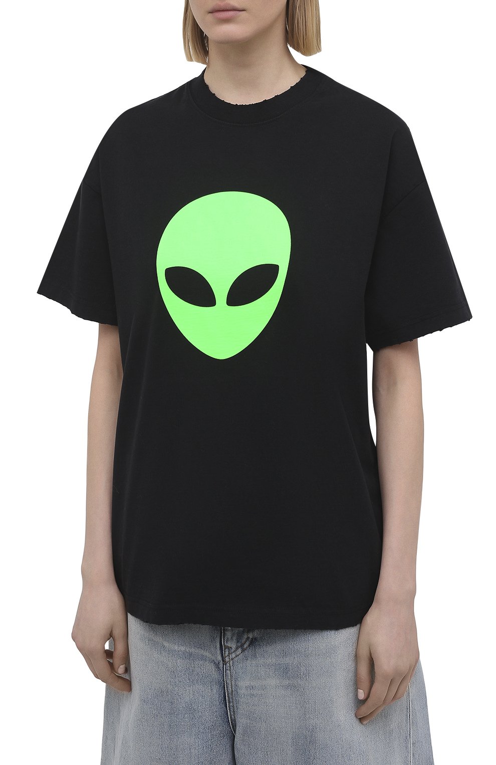 Хлопковая футболка BALENCIAGA, арт. 612965/TJVK7, фото 3