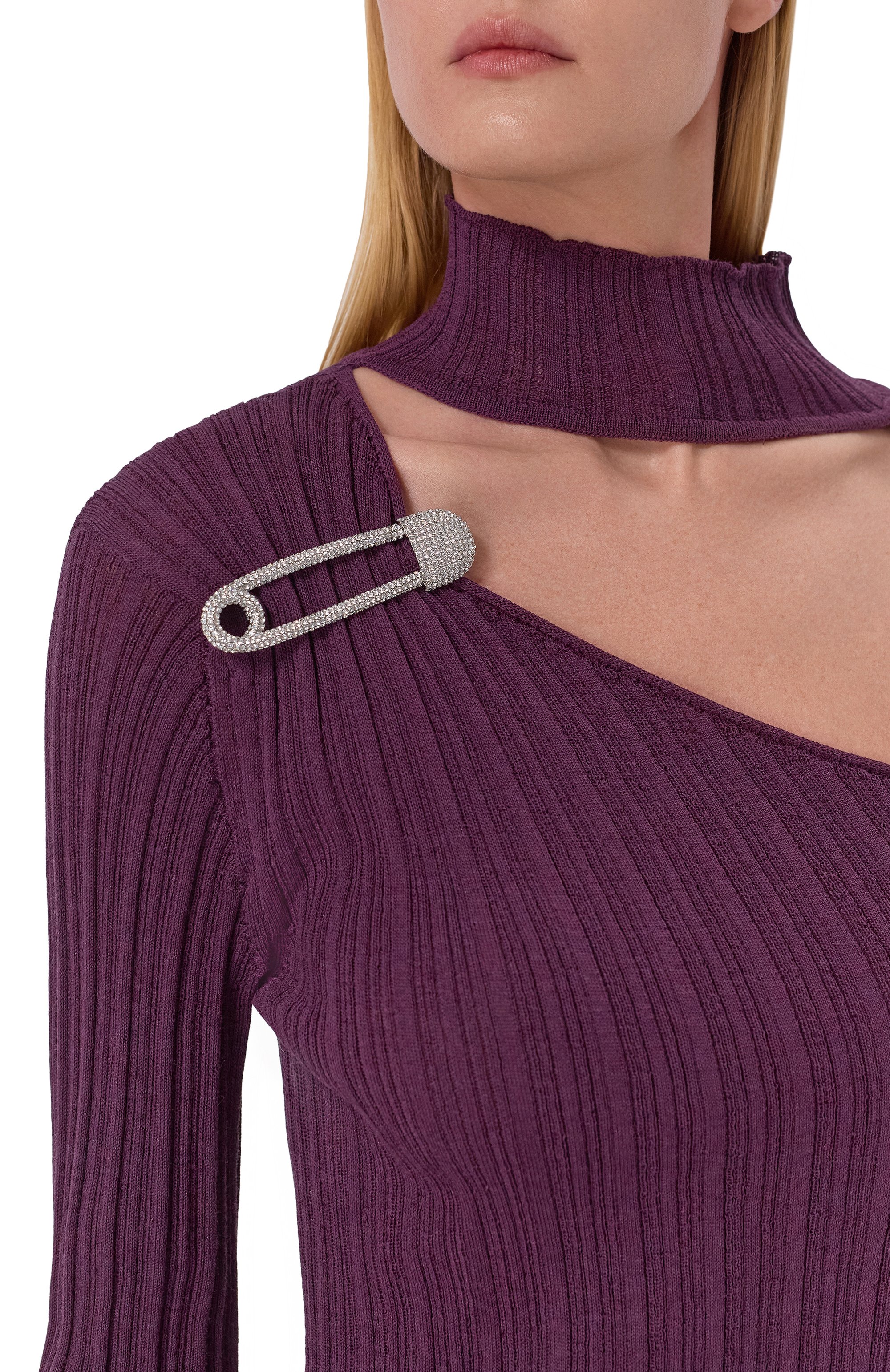 Водолазка GIUSEPPE DI MORABITO фиолетового цвета по цене 65650 руб., арт. 05FWKNT368 05357, фото 5 Водолазка GIUSEPPE DI MORABITO, арт. 05FWKNT368 05357, фото 5