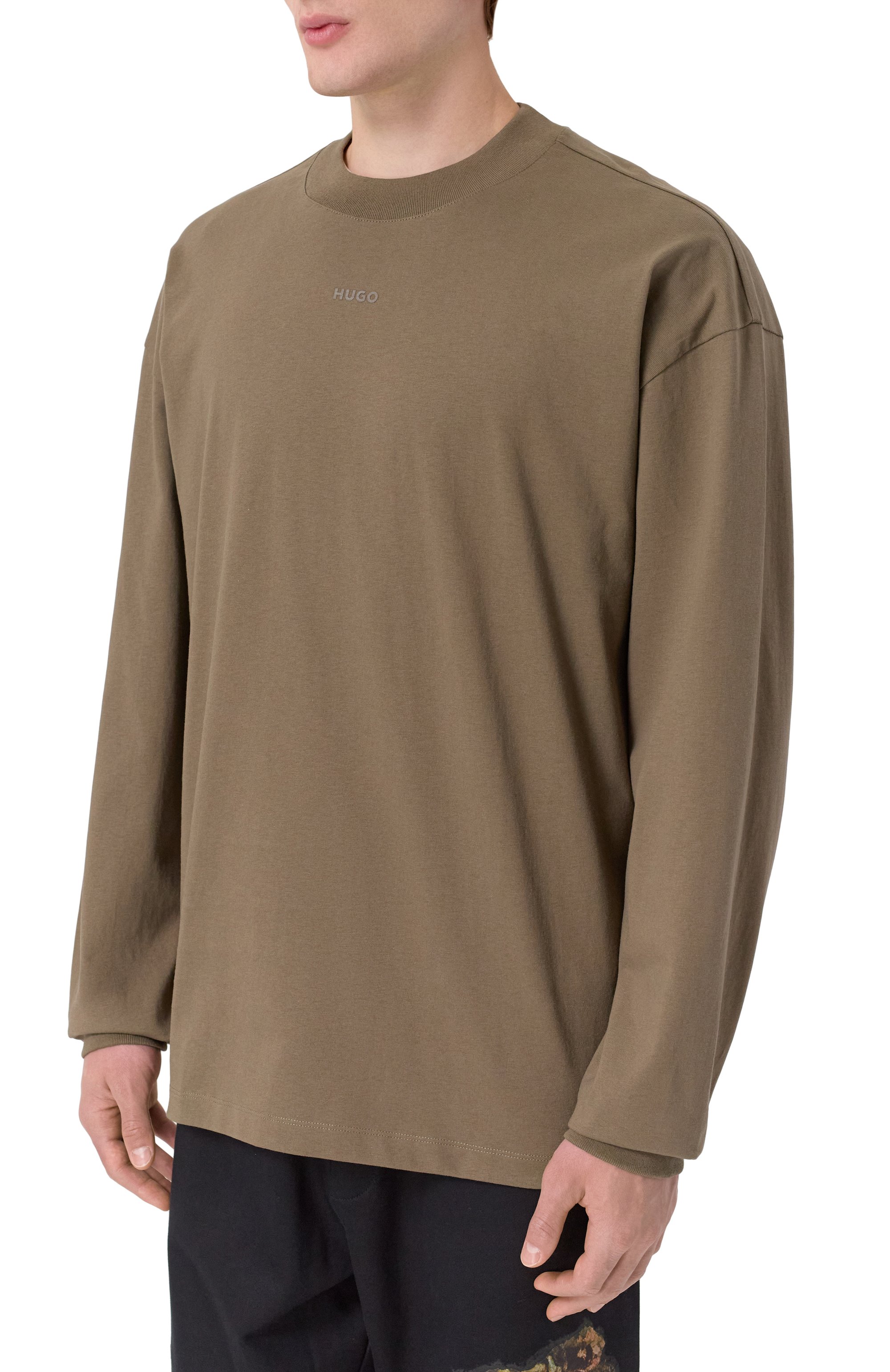 Хлопковый лонгслив HUGO, арт. 50511029, фото 3