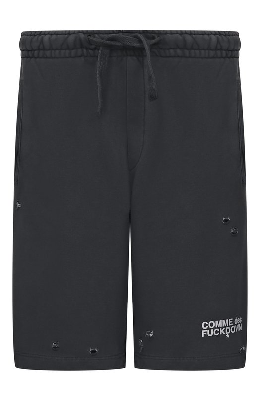 Хлопковые шорты Comme des Fuckdown CFABM01992 Серый CFABM01992