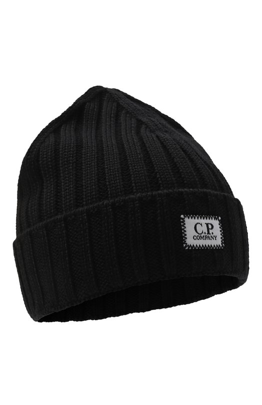 Шерстяная шапка C.P. Company RFCMAC738A005509A Чёрный RFCMAC738A005509A