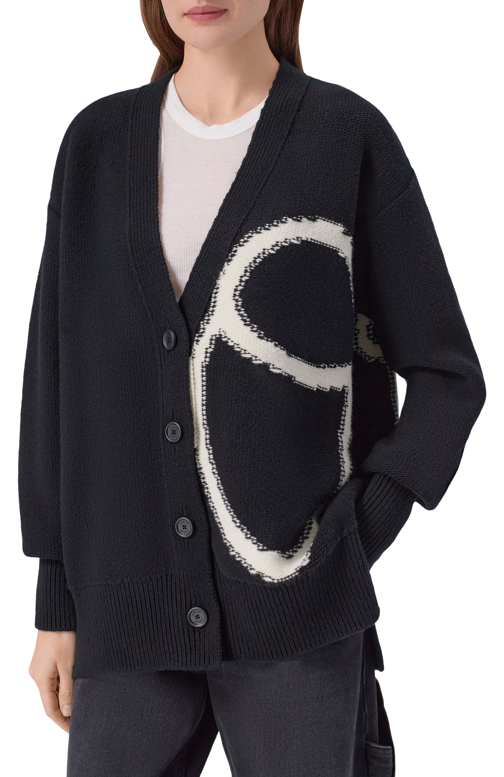 Шерстяной кардиган OFF-WHITE, арт. 0WHB04LF25KNI001, фото 3