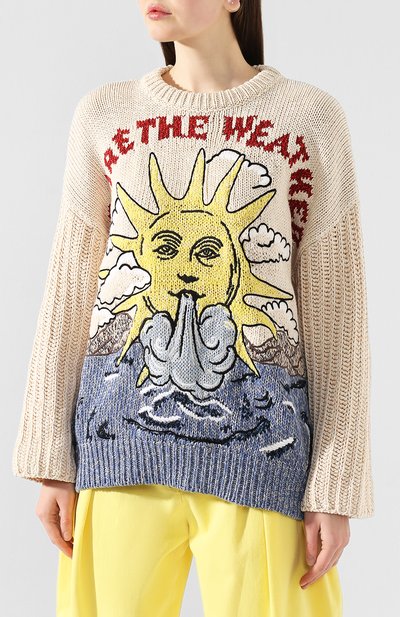 Свитер из смеси хлопка и льна STELLA MCCARTNEY, арт. 600208/S2174, фото 3