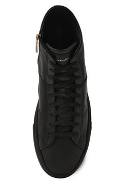 Мужские кожаные кеды SANTONI черного цвета, арт. MBGG21932NE0RATF | Фото 6 (Материал сплава: Проставлено; Драгоценные камни: Проставлено; Подошва: Массивная; Материал внутренний: Натуральная кожа; Материал утеплителя: Без утеплителя; Стили: Классический; Материал внешний: Натуральная кожа; Кросс-КТ: Высокие)