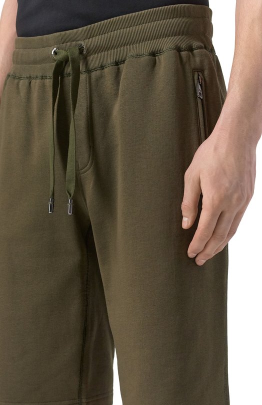 Хлопковые шорты Dolce & Gabbana GVB7HT/G7F2G Хаки  GVB7HT/G7F2G Фото 5