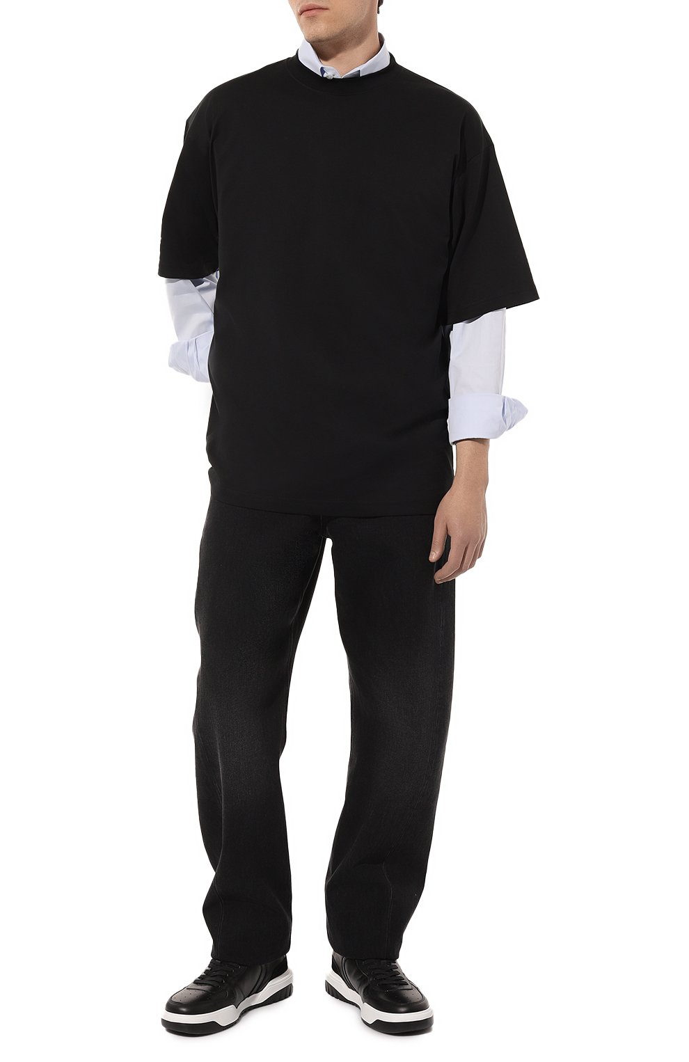 Хлопковая футболка BALENCIAGA, арт. 724514 TNVL9, фото 2