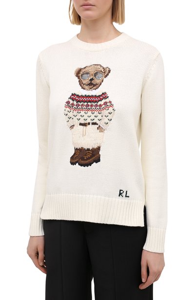 Хлопковый свитер POLO RALPH LAUREN, арт. 211827358, фото 3