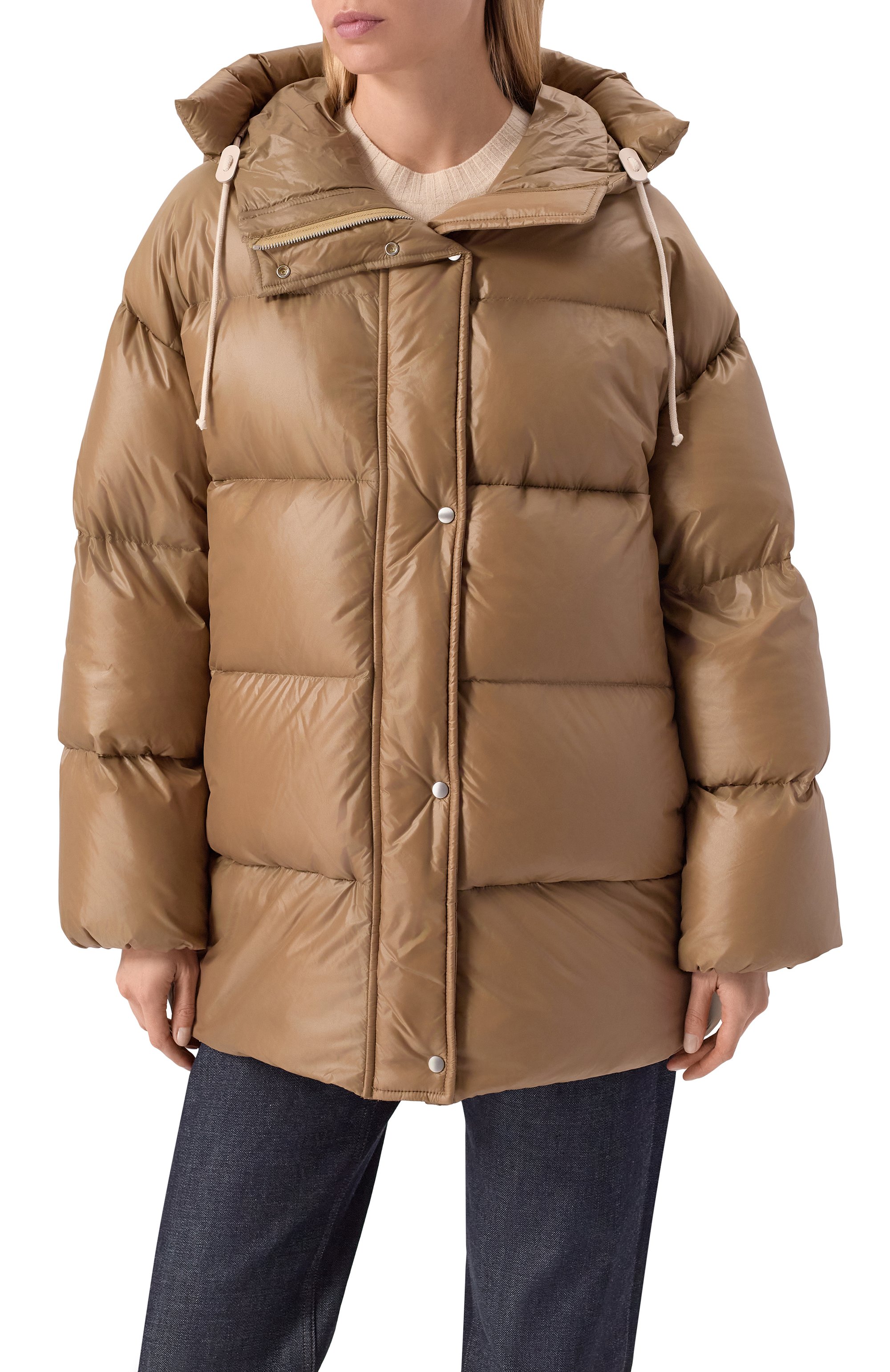 Пуховик JIL SANDER бежевого цвета по цене 393000 руб., арт. J40AF0183/J70007, фото 3 Пуховик JIL SANDER, арт. J40AF0183/J70007, фото 3