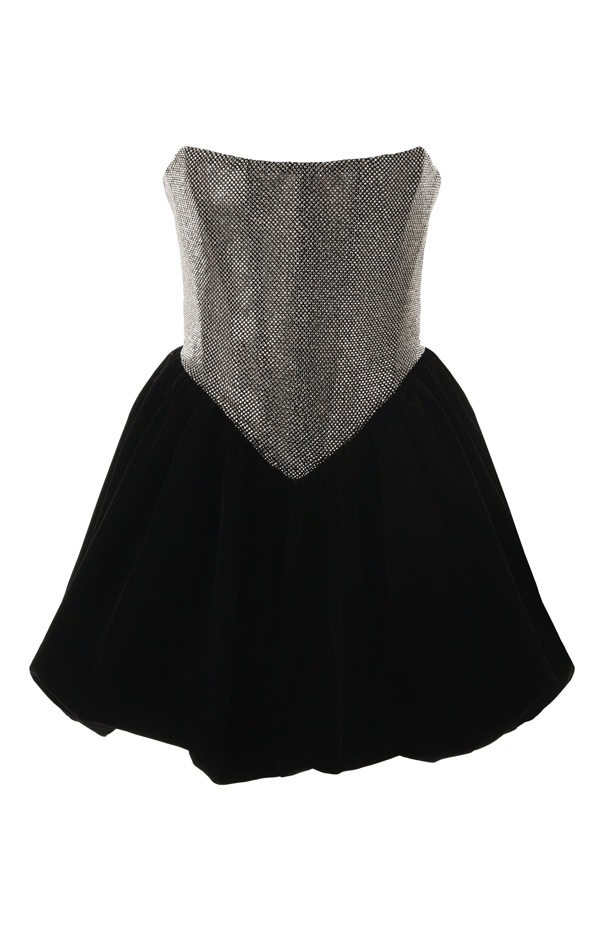 Бархатное платье с отделкой стразами ALINE, арт. AL151020, фото 1