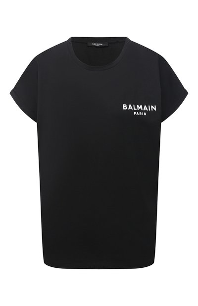 Женская хлопковая футболка BALMAIN, арт. VF11351/B013