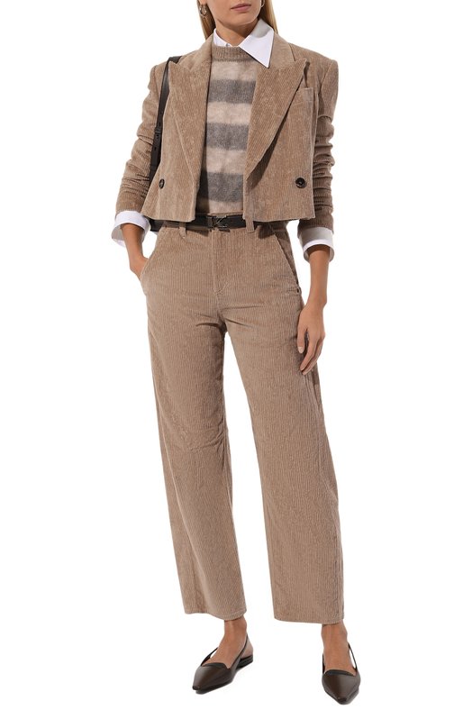 Вельветовый жакет Brunello Cucinelli MD5747302P Бежевый  MD5747302P Фото 2