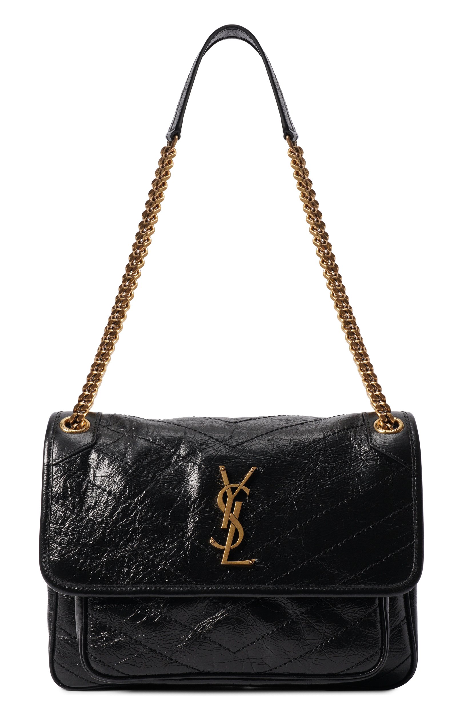 Сумка niki medium SAINT LAURENT черного цвета по цене 431000 руб., арт. 633184/0EN07, фото 1 Сумка niki medium SAINT LAURENT, арт. 633184/0EN07, фото 1