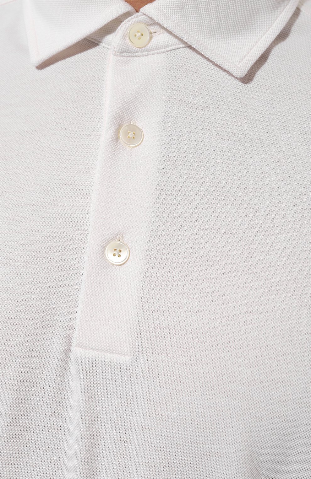 Поло из хлопка и шелка ZEGNA, арт. E8319A5/B773, фото 5