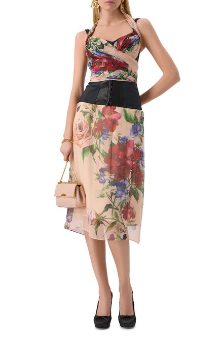 Женский хлопковый топ-корсет DOLCE & GABBANA, арт. F7AX7T/IS1Y7