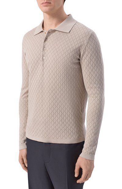 Поло из шелка и хлопка MVST, арт. M26.2PM.K140/Y205 R0MBI 3D, фото 3