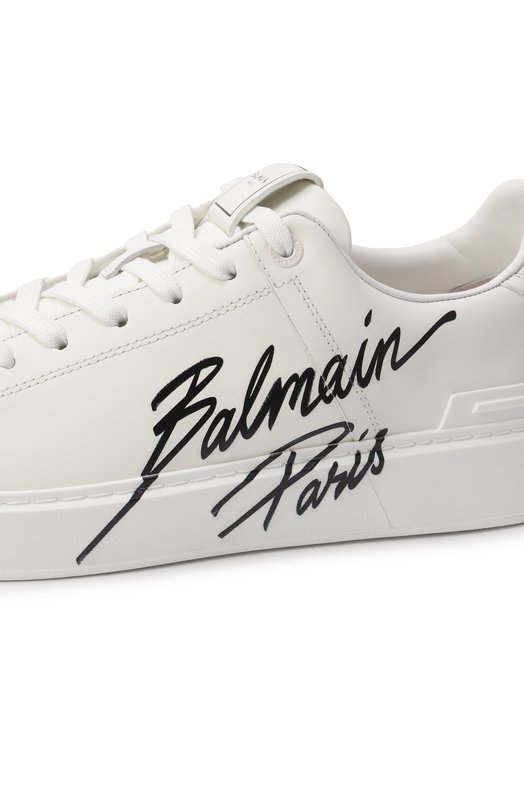 Кожаные кеды B-Court Balmain EM0VI288/LIPB Белый  EM0VI288/LIPB Фото 7