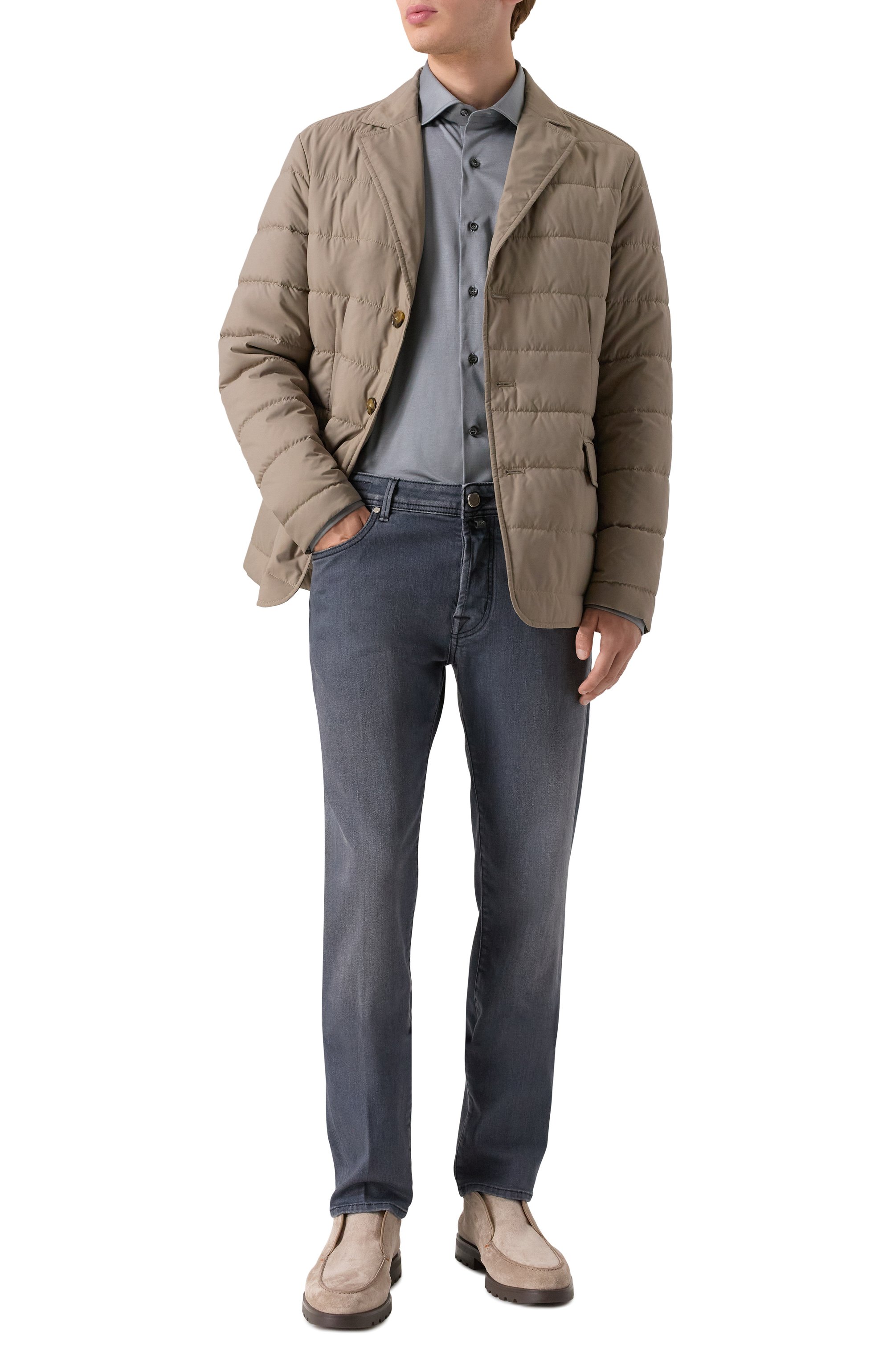 Замшевые ботинки detroit SANTONI, арт. MGDG17823DTRBSEY, фото 2