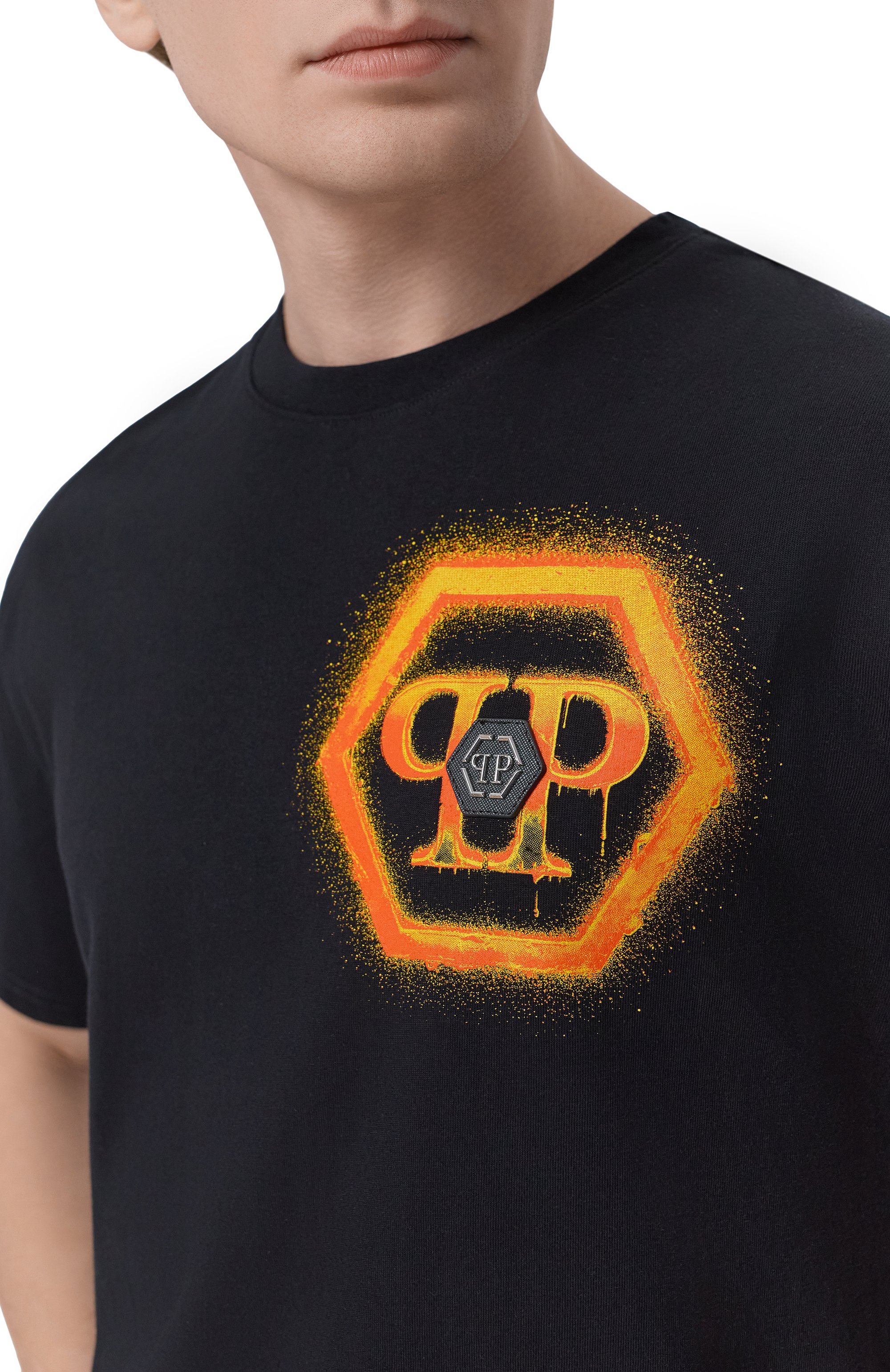 Хлопковая футболка PHILIPP PLEIN, арт. SAFC MTK8890 PJY002N, фото 5