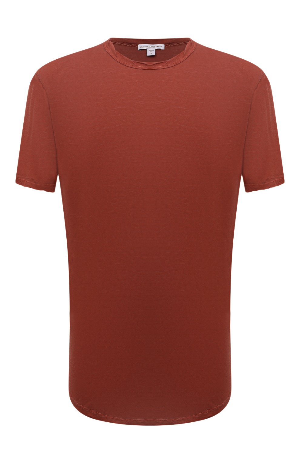 Хлопковая футболка JAMES PERSE красного цвета по цене 22400 руб., арт. MKJ3360, фото 1 Хлопковая футболка JAMES PERSE, арт. MKJ3360, фото 1