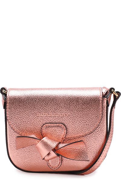 Кожаная сумка с металлизированной отделкой и бантом BURBERRY, арт. 4059552, фото 4