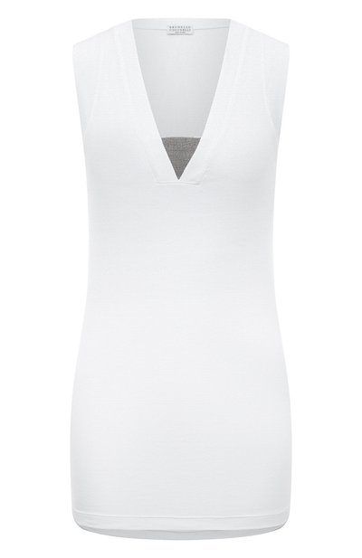 Женский хлопковый топ BRUNELLO CUCINELLI, арт. M0TC8EL672