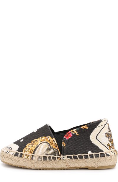 Текстильные эспадрильи с принтом DOLCE & GABBANA, арт. D00106/A4352/24-28, фото 2