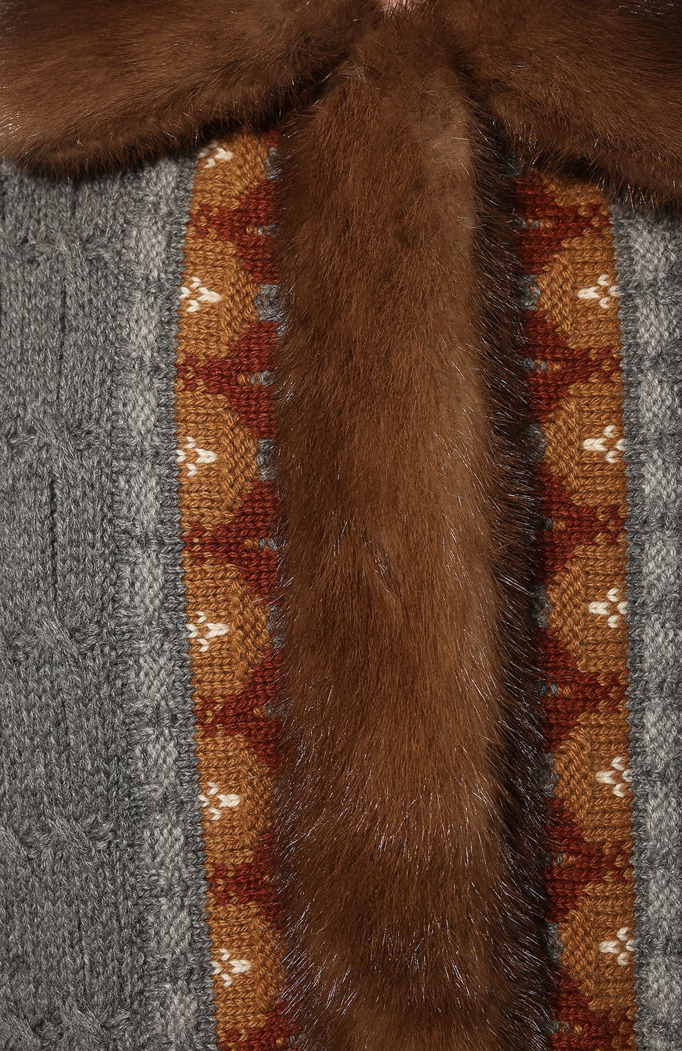 Двусторонняя шуба из меха норки LORO PIANA коричневого цвета по цене 2995000 руб., арт. FAL8391, фото 5 Двусторонняя шуба из меха норки LORO PIANA, арт. FAL8391, фото 5