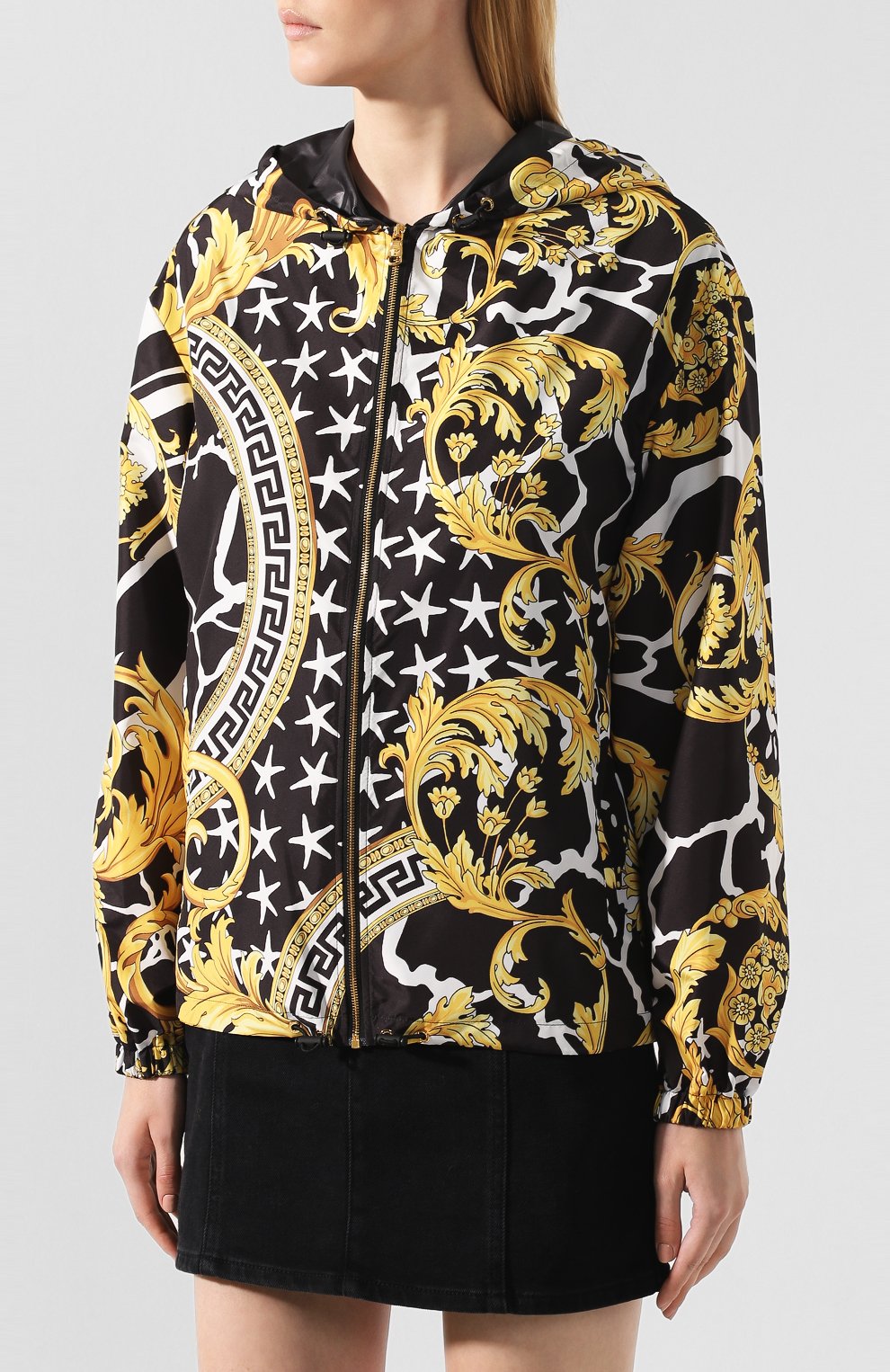 Куртка с принтом VERSACE разноцветного цвета по цене 137000 руб., арт. A84010/A231034, фото 3 Куртка с принтом VERSACE, арт. A84010/A231034, фото 3