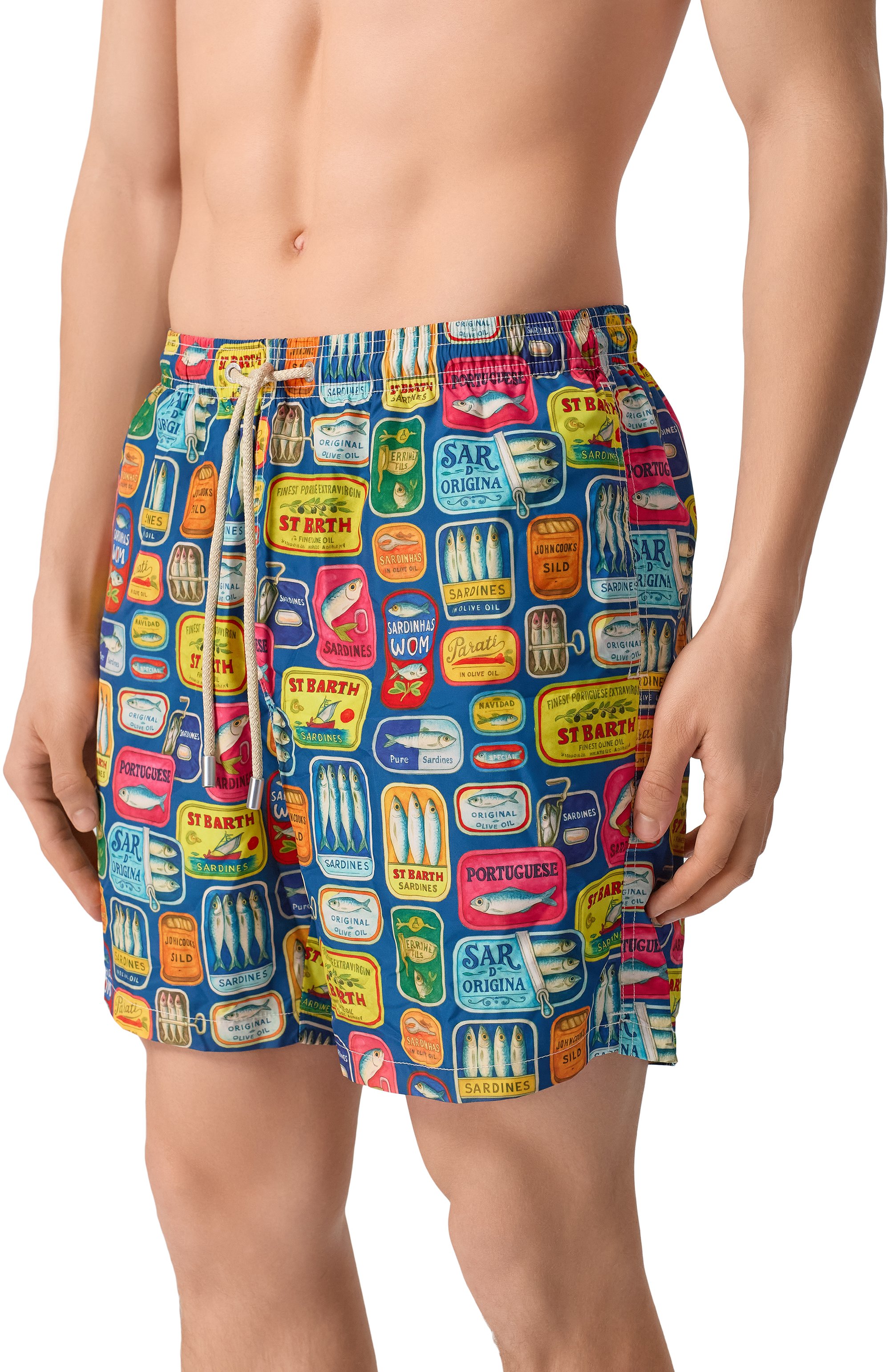 Плавки-шорты MC2 SAINT BARTH синего цвета по цене 15850 руб., арт. LIG0001-00837L/LIGHTING, фото 2 Плавки-шорты MC2 SAINT BARTH, арт. LIG0001-00837L/LIGHTING, фото 2