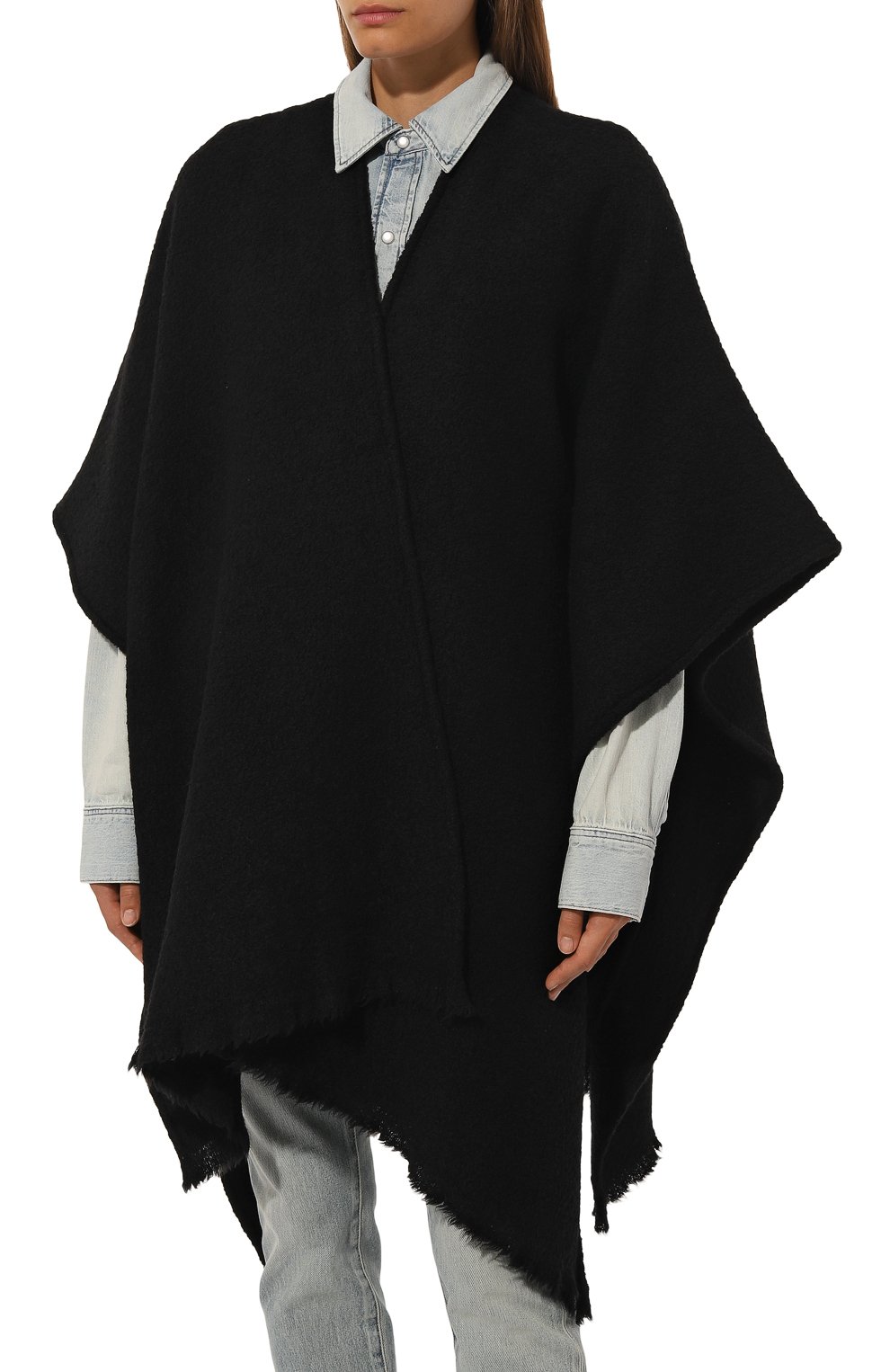 Шерстяное пончо DESTIN, арт. DU0 BAND CAPE, фото 3