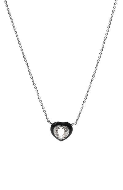 Подвеска с хрусталем и черной эмалью courage MOONKA, арт. crg-nl1-crs, фото 3