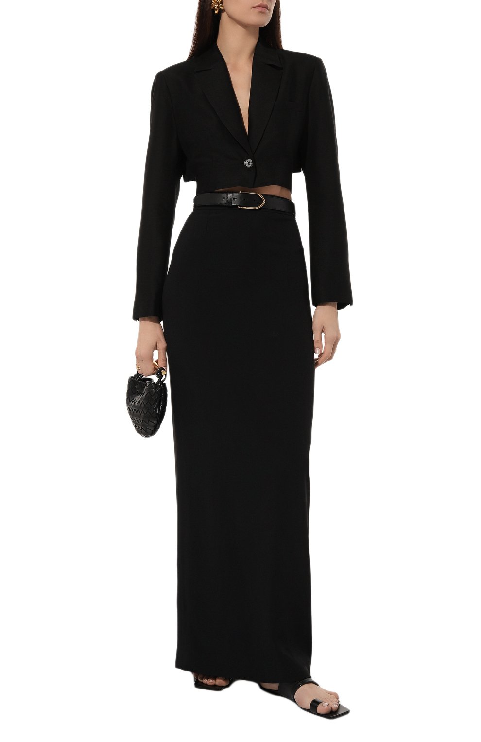 Юбка NINA RICCI черного цвета по цене 59450 руб., арт. 24PCJU025, фото 2 Юбка NINA RICCI, арт. 24PCJU025, фото 2