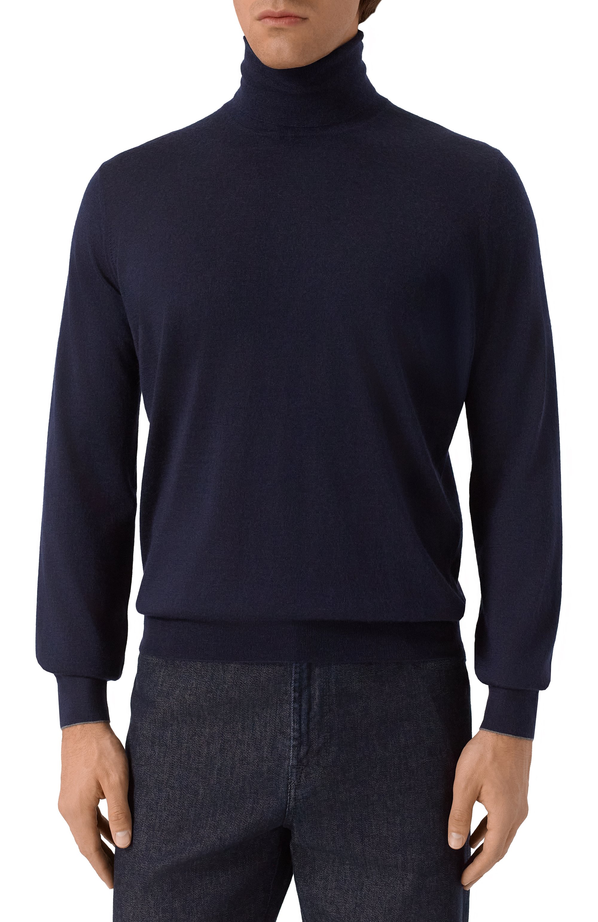 Водолазка из кашемира и шелка BRUNELLO CUCINELLI, арт. M2300103, фото 3