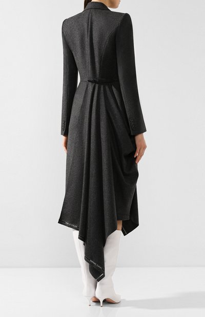 Шерстяное пальто ALEXANDER MCQUEEN темно-серого цвета по цене 323500 руб., арт. 594017/QJAAN, фото 4 Шерстяное пальто ALEXANDER MCQUEEN, арт. 594017/QJAAN, фото 4