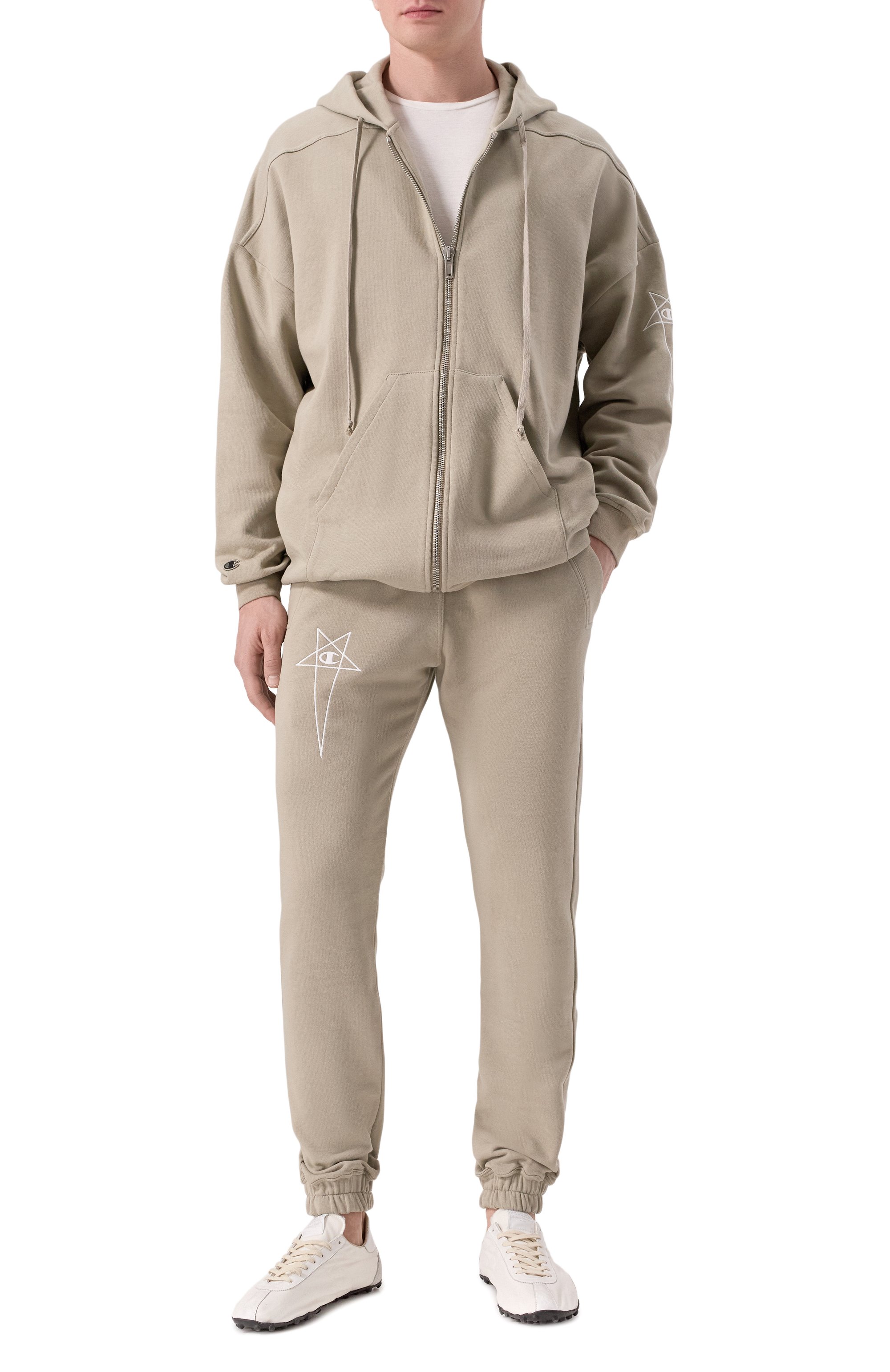 Хлопковая толстовка rick owens x champion RICK OWENS, арт. CM01E1663/CHFE, фото 2