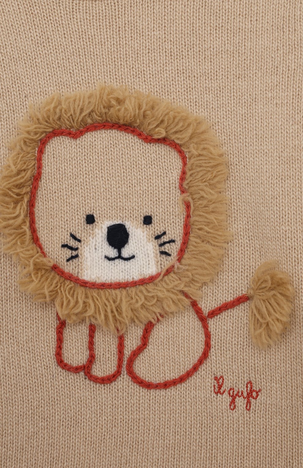 Шерстяной пуловер IL GUFO бежевого цвета по цене 17550 руб., арт. A24MA466EM220/6M-9M, фото 3 Шерстяной пуловер IL GUFO, арт. A24MA466EM220/6M-9M, фото 3