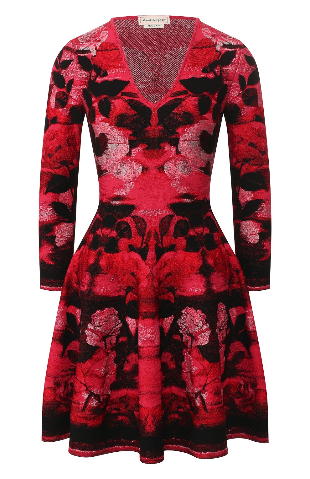 Платье из смеси шелка и вискозы ALEXANDER MCQUEEN, арт. 594986/Q1AJ5, фото 1