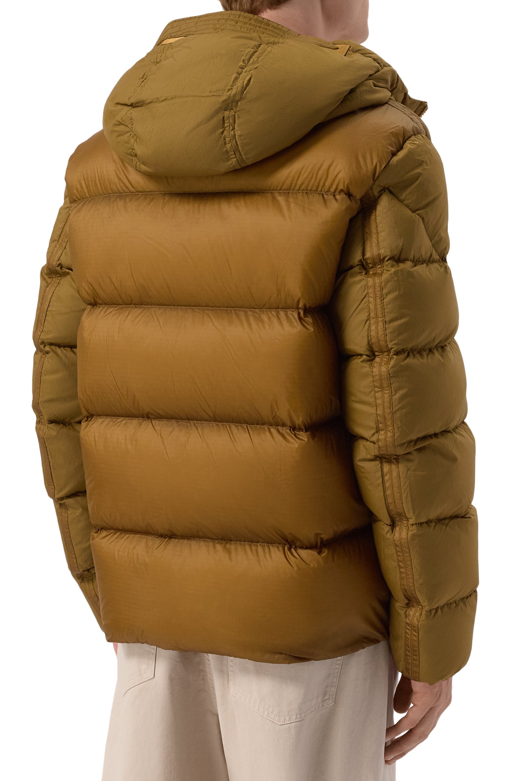 Пуховик PARAJUMPERS светло-коричневого цвета по цене 108000 руб., арт. 26WMPMPUMU02, фото 4 Пуховик PARAJUMPERS, арт. 26WMPMPUMU02, фото 4