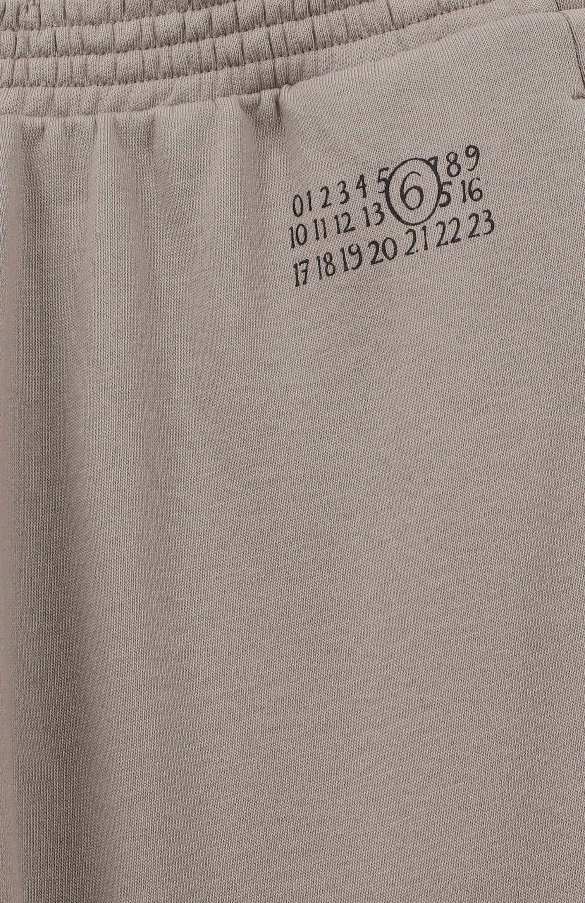 Хлопковые джоггеры MM6 серого цвета по цене 17300 руб., арт. M61000/MM02X, фото 3 Хлопковые джоггеры MM6, арт. M61000/MM02X, фото 3