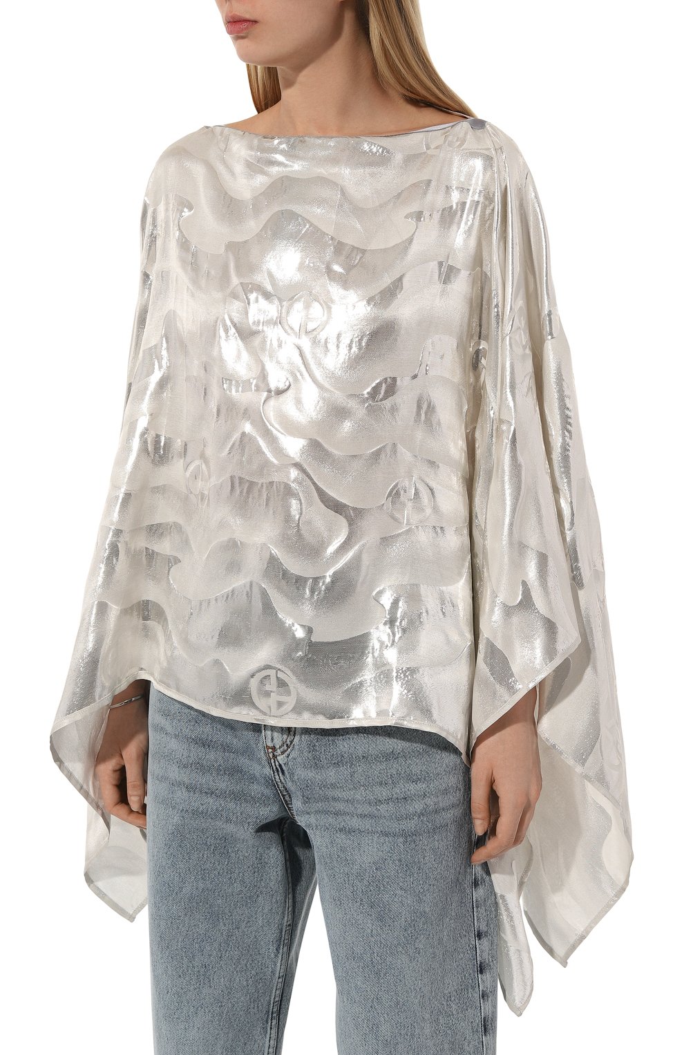 Шелковая накидка GIORGIO ARMANI, арт. 795603/4R129, фото 3