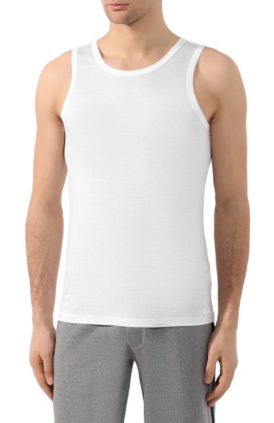 Хлопковая майка с круглым вырезом ZEGNA, арт. N2D000030, фото 3