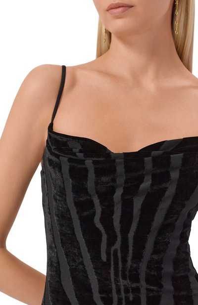 Платье из вискозы BALMAIN, арт. FF0RN300/JL11, фото 4