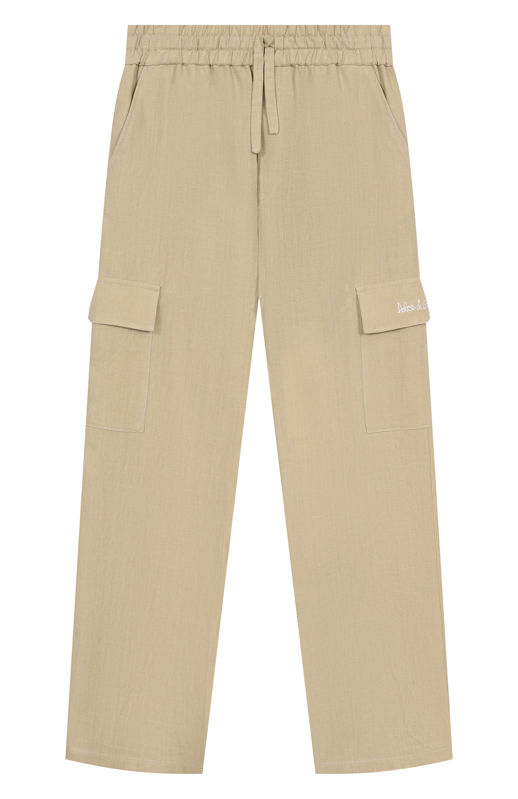 Льняные брюки-карго DOLCE & GABBANA, арт. L44P76/FU4LH/8-14, фото 1