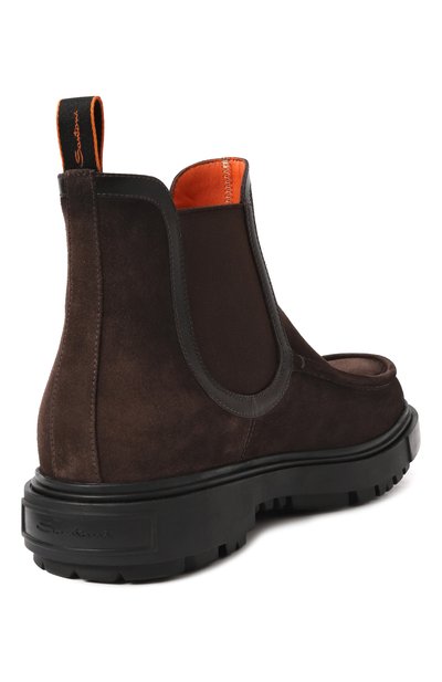 Замшевые челси stmoriz SANTONI, арт. MGSG18902NERBNBT, фото 5