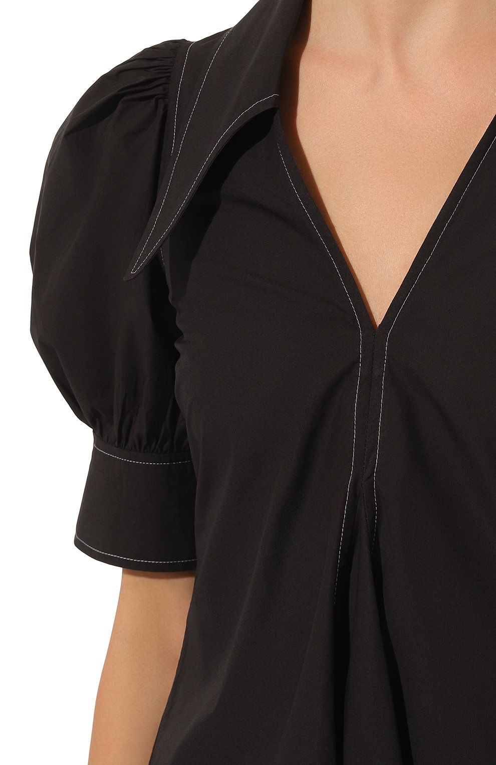 Хлопковое платье GANNI, арт. F7127, фото 5