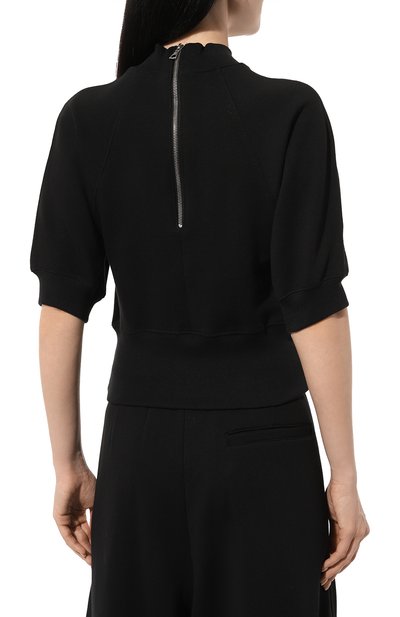 Хлопковый пуловер DRIES VAN NOTEN черного цвета по цене 49950 руб., арт. 011156-8610, фото 4 Хлопковый пуловер DRIES VAN NOTEN, арт. 011156-8610, фото 4