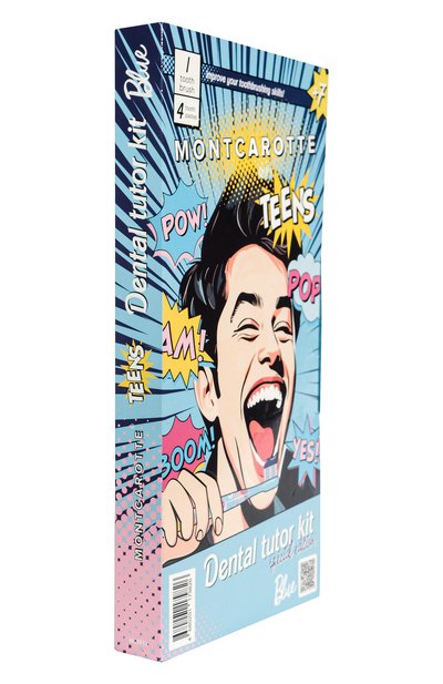 Голубой набор для обучения чистки зубов у подростков и детей 7+ MONTCAROTTE, арт. МСТ913, фото 3