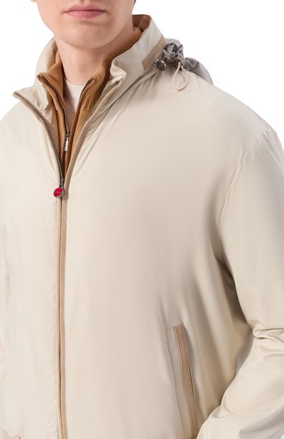 Бомбер KITON кремового цвета по цене 539500 руб., арт. UW2314V0822H, фото 5 Бомбер KITON, арт. UW2314V0822H, фото 5